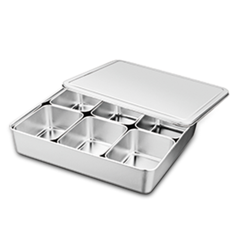 帶蓋六格調(diào)味盒